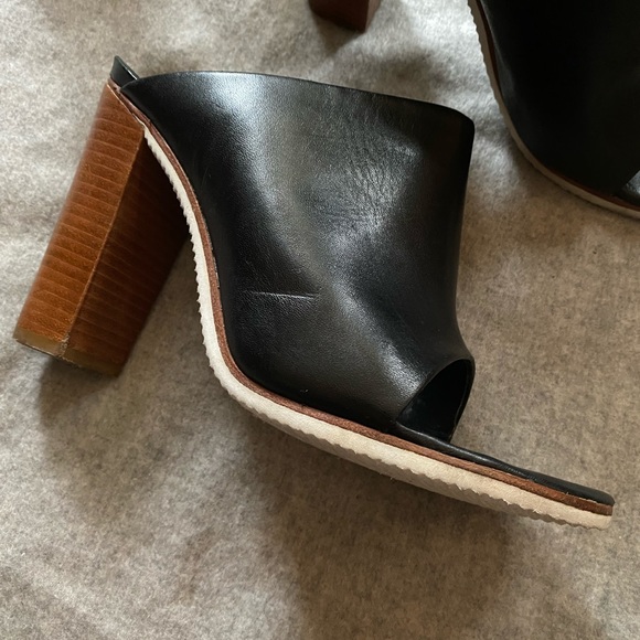 ◾️TIBI◾️Black Leather Mules - Picture 4 of 9